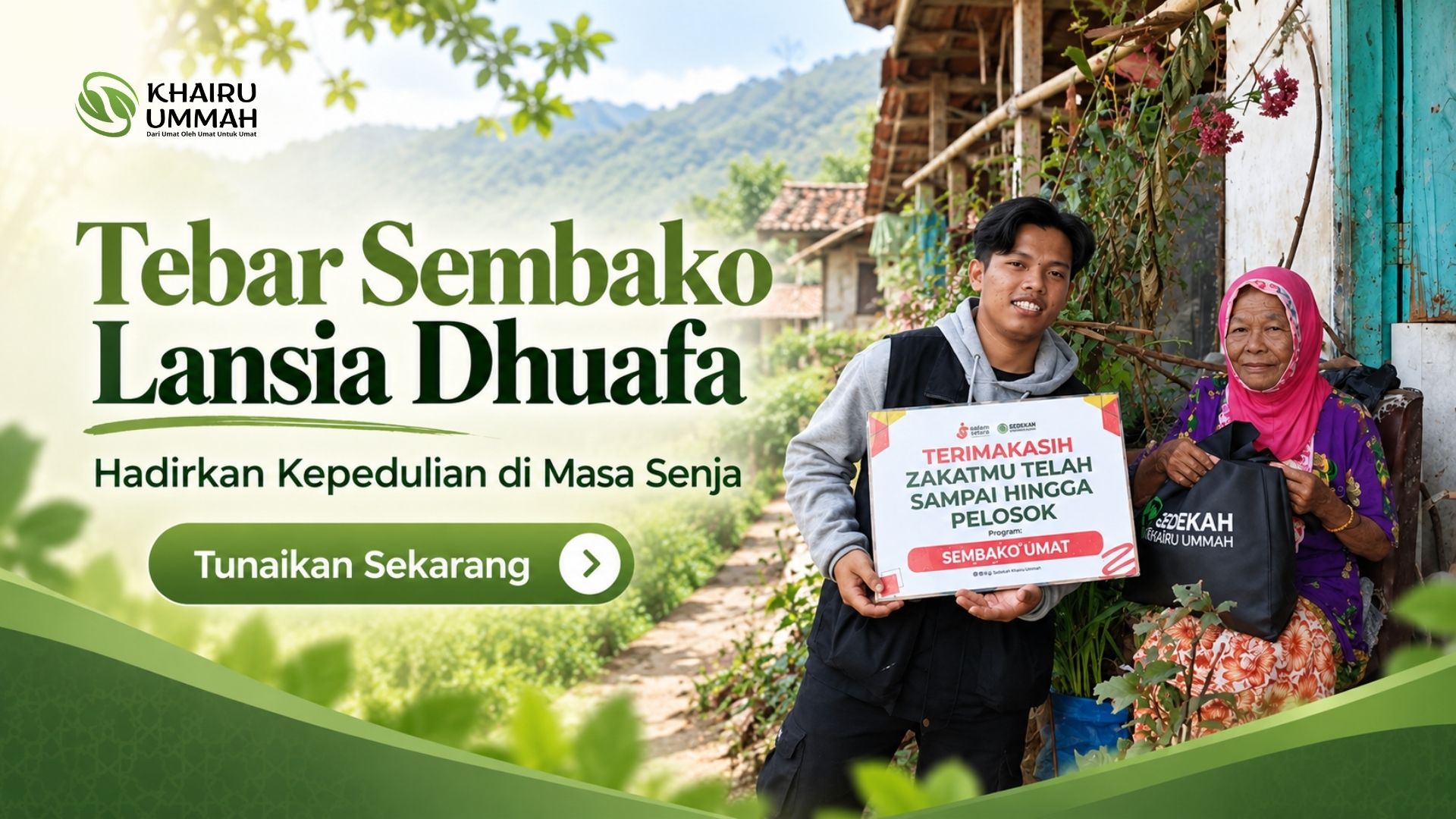 Program Sembako Pangan Lansia Dhuafa