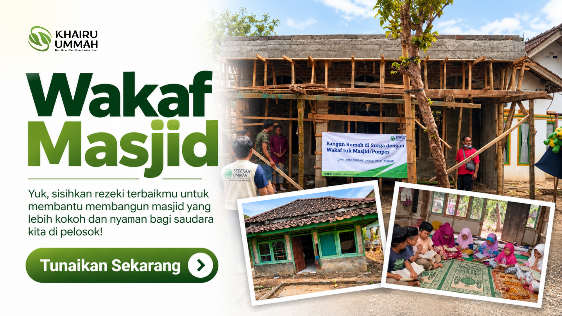 Program Wakaf Pembangunan Masjid Baitul Muminin di Pelosok