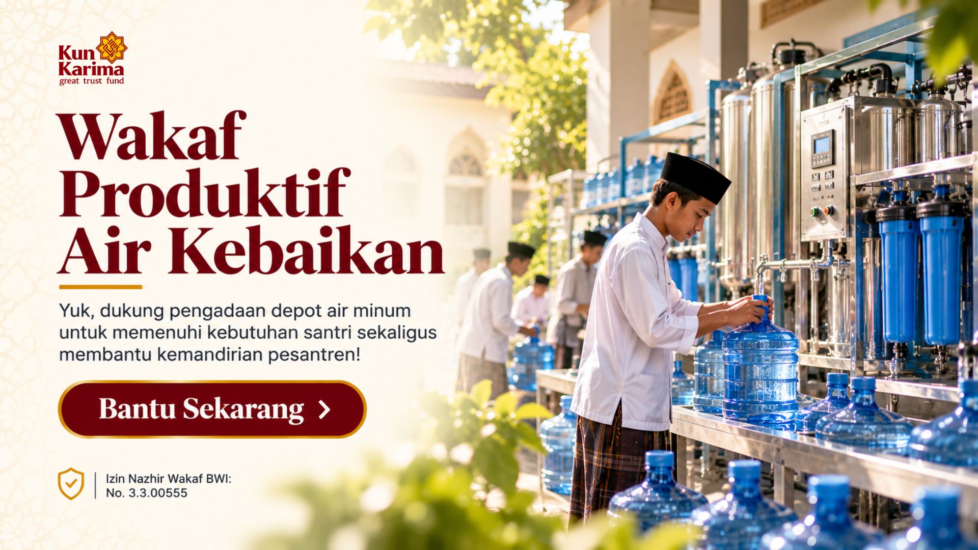 Mengalirkan Air Bersih dan Pahala Jariyah: Wakaf Depot Air Minum Santri Majasari
