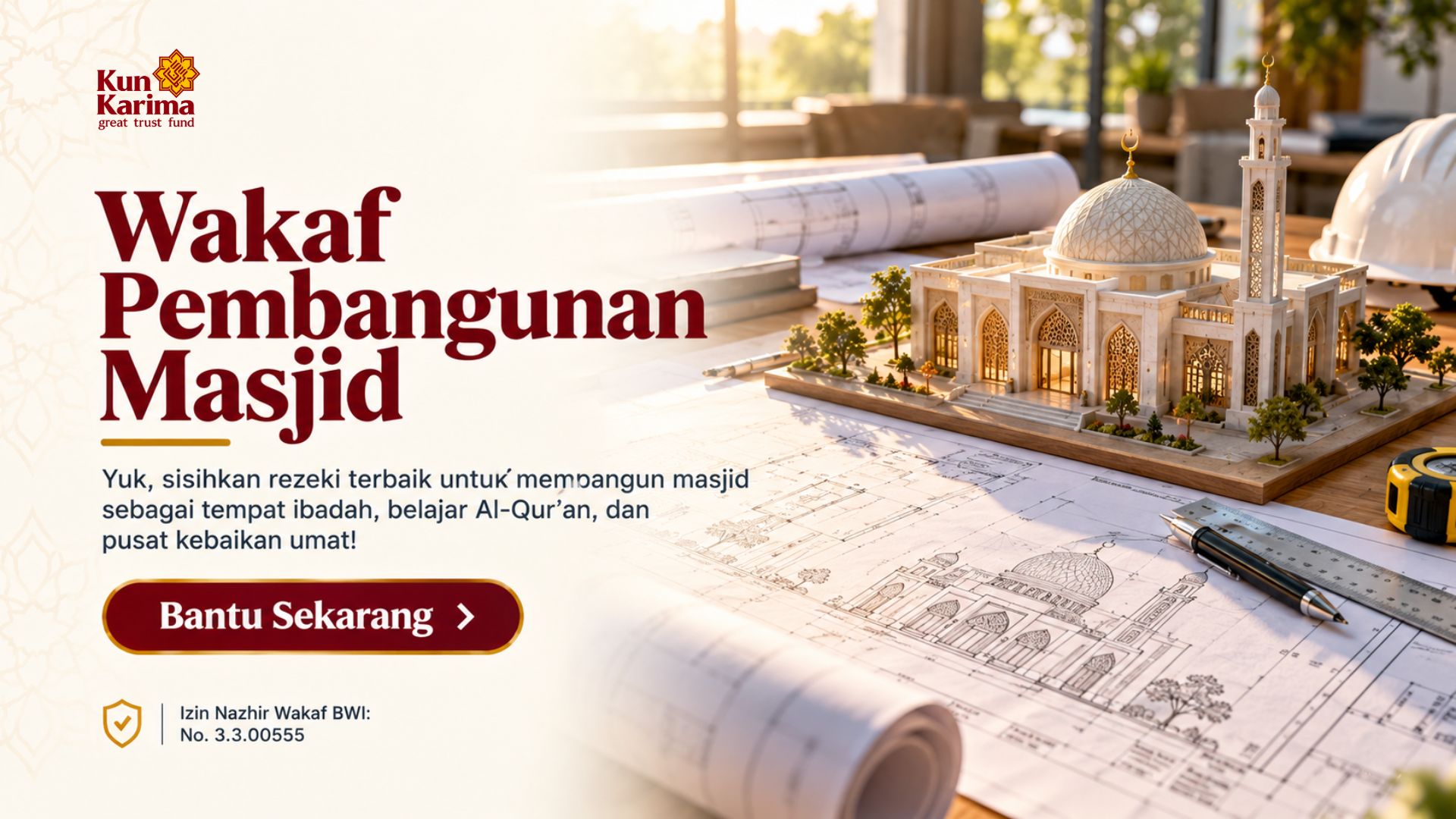 Ikhtiar Membangun Rumah Ibadah & Peradaban: Wakaf Masjid Insan Karima 3 di Pandeglang